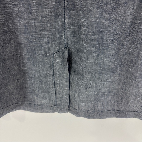 Caslon Women’s Cinch Waist Linen Utility Jacket Heather Black Small Petite - Picture 5 of 10